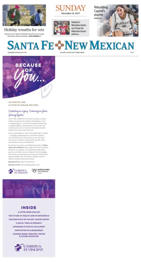 Cover of Santa Fe New Mexican