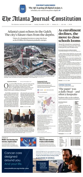 Cover of The Atlanta Journal-Constitution