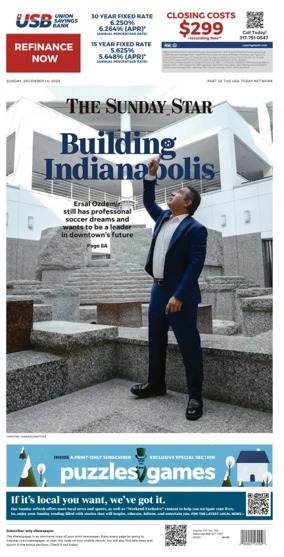 Cover of The Indianapolis Star