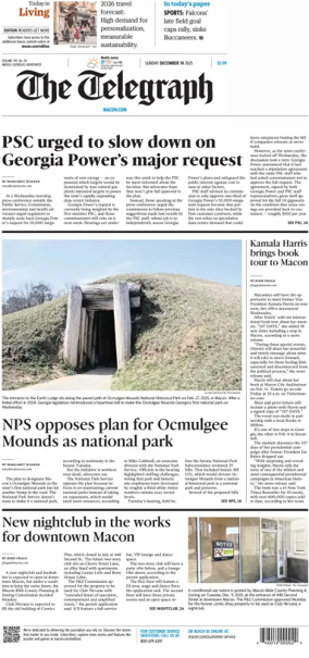 Cover of The Telegraph (Macon) (Sunday)