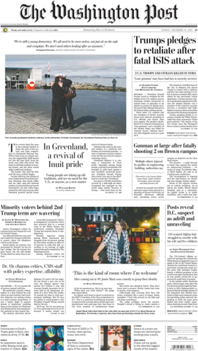 Cover of The Washington Post Sunday