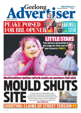 Cover of Geelong Advertiser