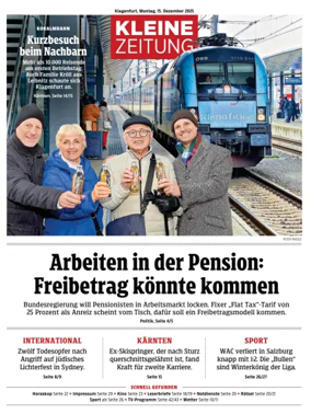 Cover of Kleine Zeitung Kaernten