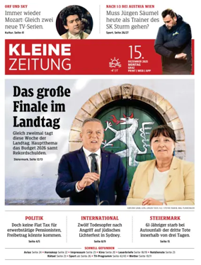Cover of Kleine Zeitung Steiermark