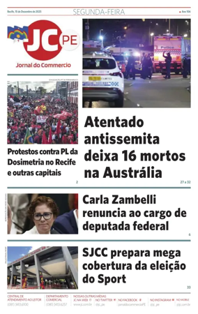 Cover of Jornal do Commercio