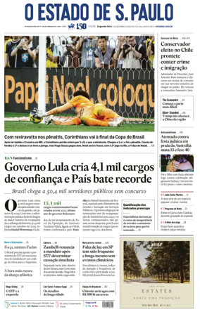 Cover of O Estado de S. Paulo