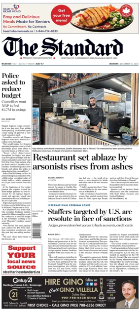 Cover of The Standard (St. Catharines)