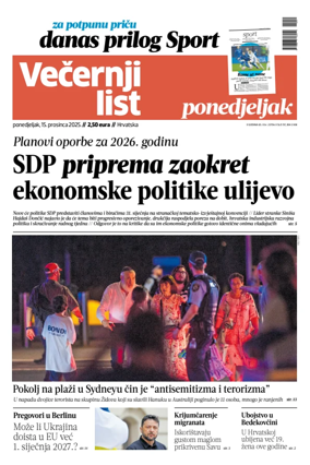 Cover of Vecernji list - Hrvatska