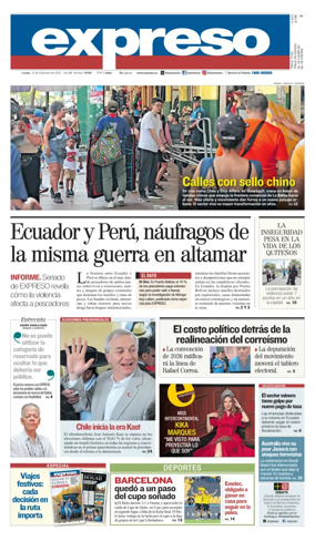 Cover of Diario Expreso