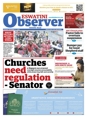 Cover of Eswatini Observer