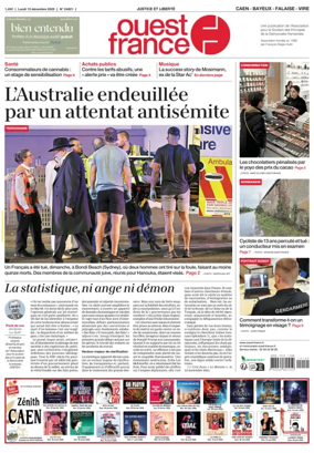 Cover of Ouest France (Caen)