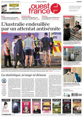 Cover of Ouest France (Cholet)