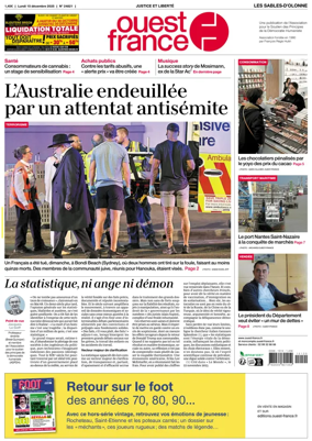 Cover of Ouest France (Les Sables-d'Olonne)