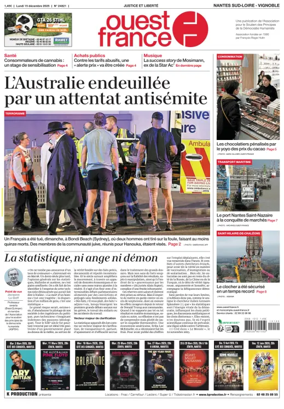 Cover of Ouest France (Nantes / Sud-Loire / Vignoble)