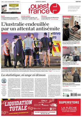Cover of Ouest France (Sarthe)