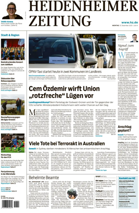 Cover of Heidenheimer Zeitung