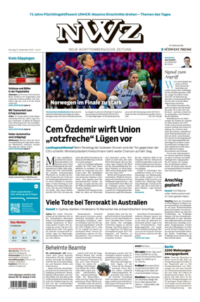 Cover of NWZ  (Göppinger Kreisnachrichten)