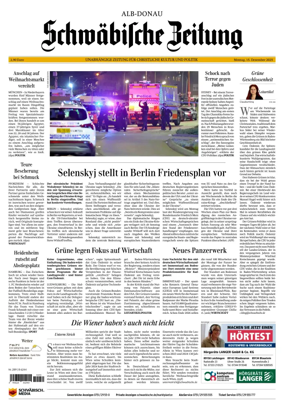 Cover of Schwaebische Zeitung (Alb-Donau)