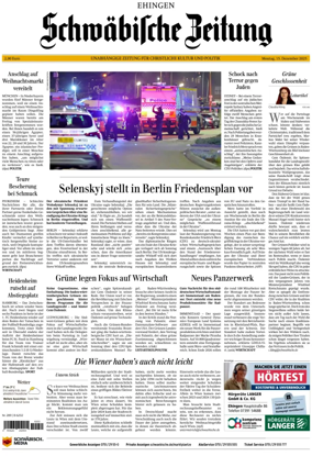 Cover of Schwaebische Zeitung (Ehingen)