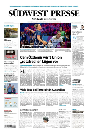 Cover of SUDWEST PRESSE - Neckar-Chronik