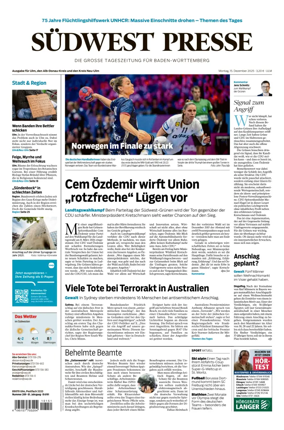 Cover of Südwest Presse (Ulm)