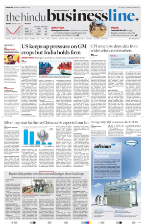 Cover of BusinessLine (Bangalore)