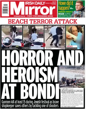 Cover of Irish Daily Mirror