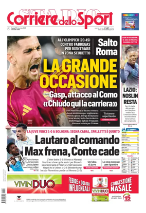 Cover of Corriere dello Sport (Lazio)