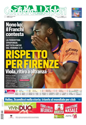 Cover of Corriere dello Sport Stadio (Firenze)