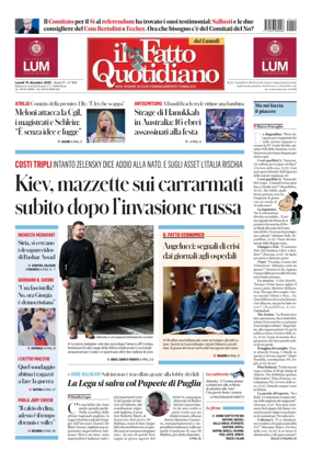 Cover of Il Fatto Quotidiano