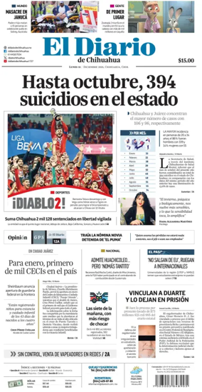 Cover of El Diario de Chihuahua