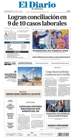 Cover of El Diario de Delicias