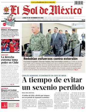 Cover of El Sol de Mexico