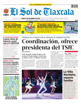 Cover of El Sol de Tlaxcala