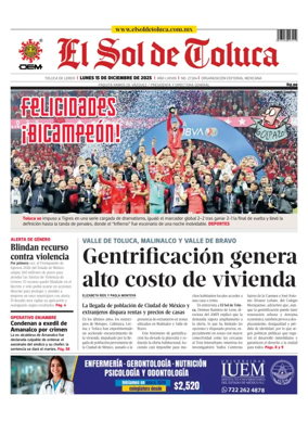 Cover of El Sol de Toluca