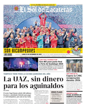 Cover of El Sol de Zacatecas