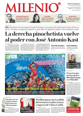 Cover of Milenio Monterrey