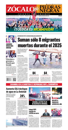 Cover of Zócalo Piedras Negras