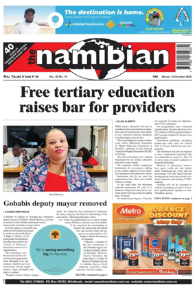 Cover of The Namibian