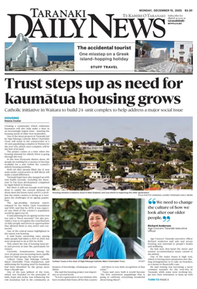Cover of Taranaki Daily News