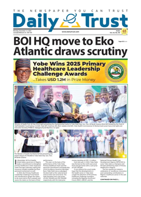 Cover of Daily Trust