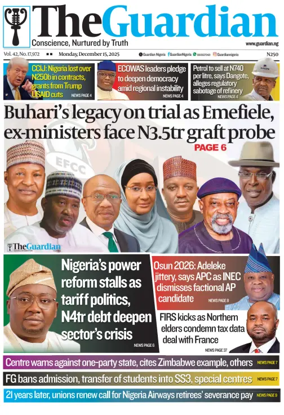 Cover of The Guardian Nigeria