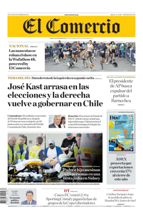 Cover of Diario El Comercio