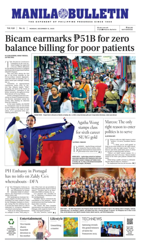 Cover of Manila Bulletin