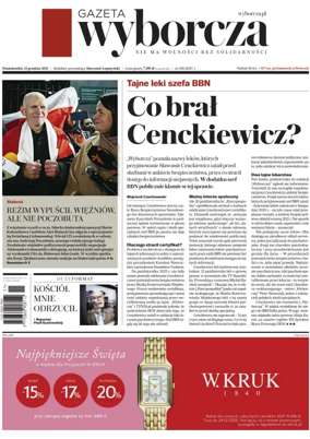 Cover of Gazeta Wyborcza