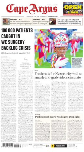 Cover of Cape Argus (PM Edition)