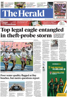 Cover of The Herald (South Africa)