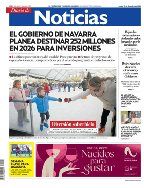Cover of Diario de Noticias (Spain)