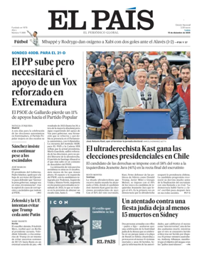 Cover of El País (Galicia)