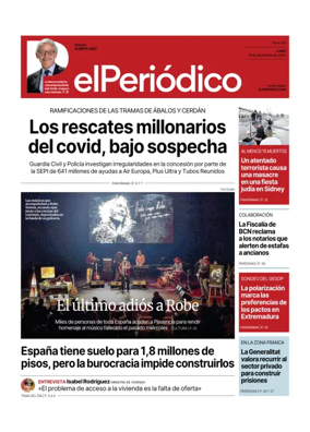 Cover of El Periódico de Catalunya (Castellano)